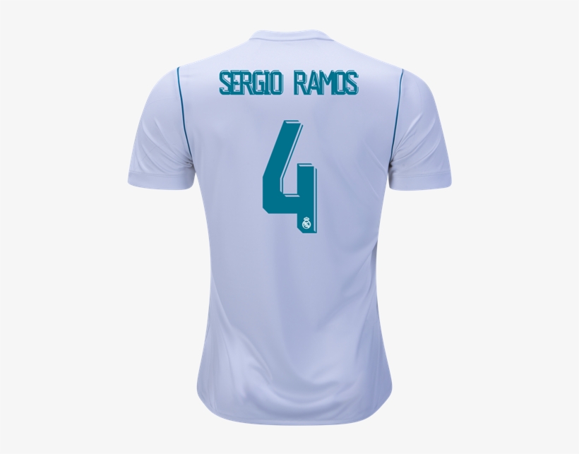 Free Shipping 2017/18 Sergio Ramos 4 White Home Soccer - New Marcelo #12 Real Madrid 2017 2018 17 18 Home Men, transparent png
