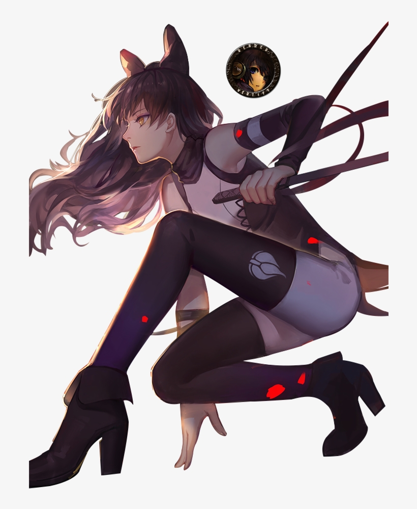 Render By Kqereda - Anime Rwby Blake, transparent png
