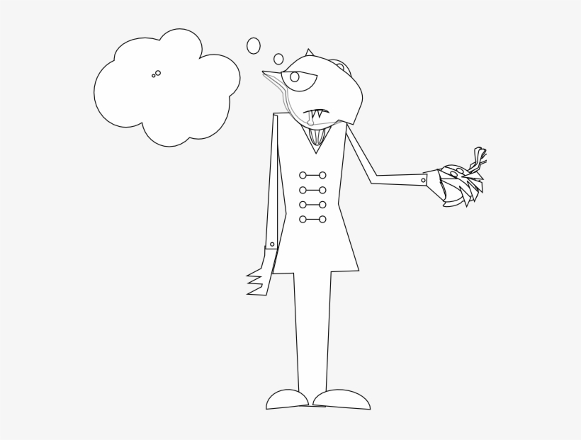 Feraliminal Nosferatu Vs Turnip Black White Line Art - Clip Art, transparent png