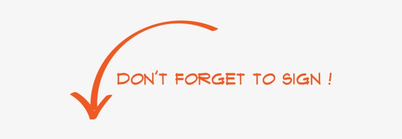 Facs Dont Forget - Don T Forget To Sign, transparent png