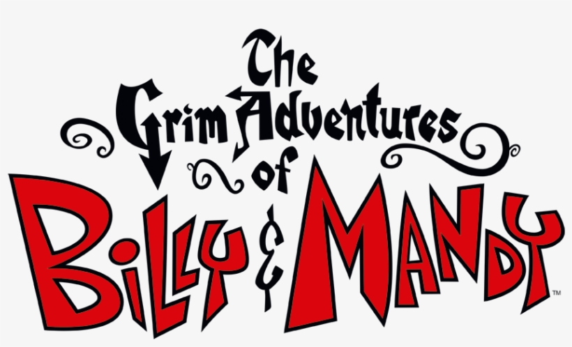 The Grim Adventures Of Billy & Mandy Grim Logo Men's - Grim Adventures Of Billy And Mandy Logo, transparent png