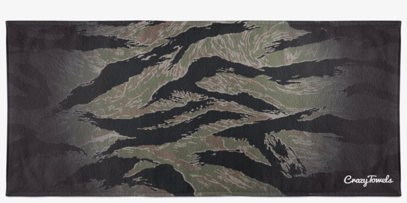 Tiger Stripe Cammo Beach Towel - Vietnamese Tiger Camo Print, transparent png