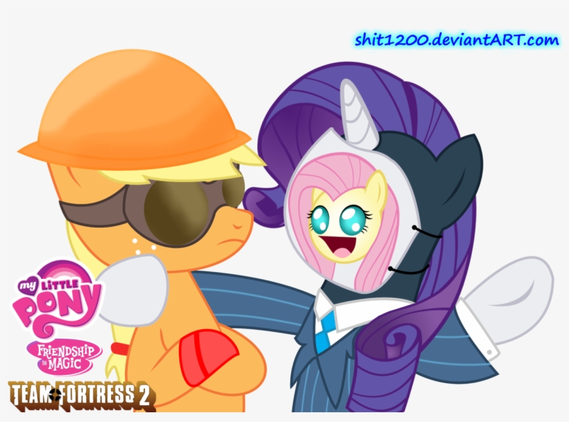 Shit1200, Engineer, Fluttershy, Rarity, Safe, Spy, - My Little Pony Tf2 Spy, transparent png