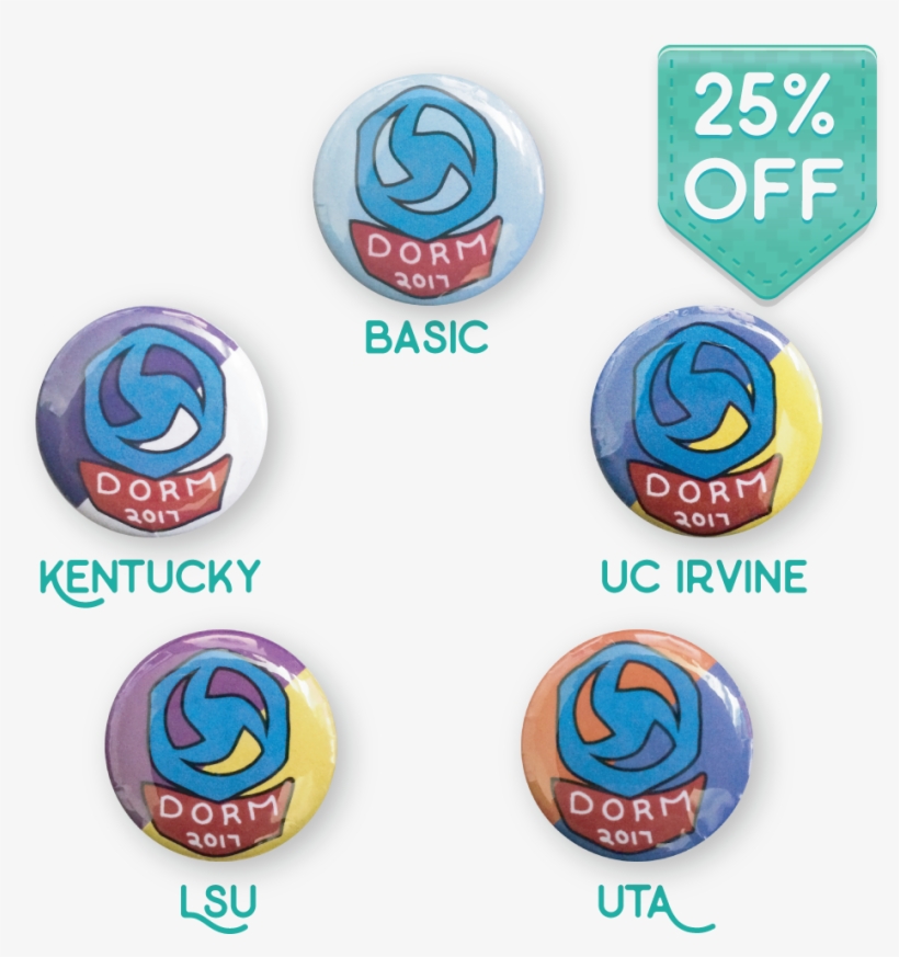 Dorm 2017 Pins - Thumbnail, transparent png