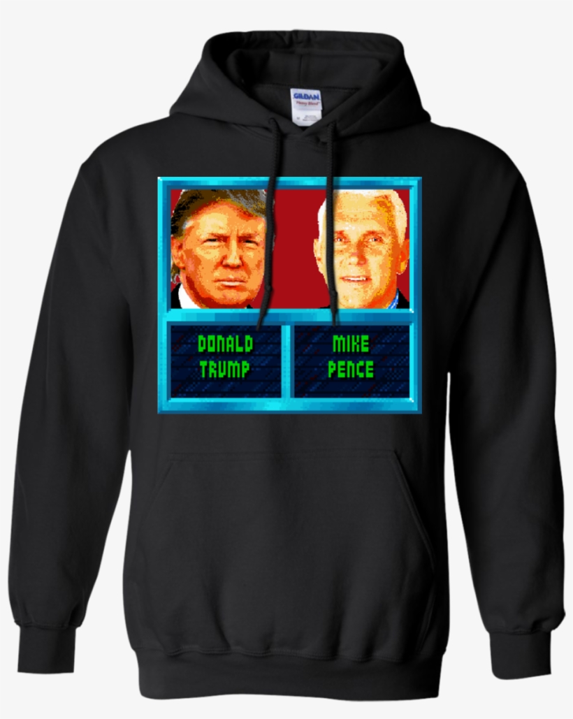 President Trump Pence Nba Jam Faces Presidentauto - Hoodie, transparent png