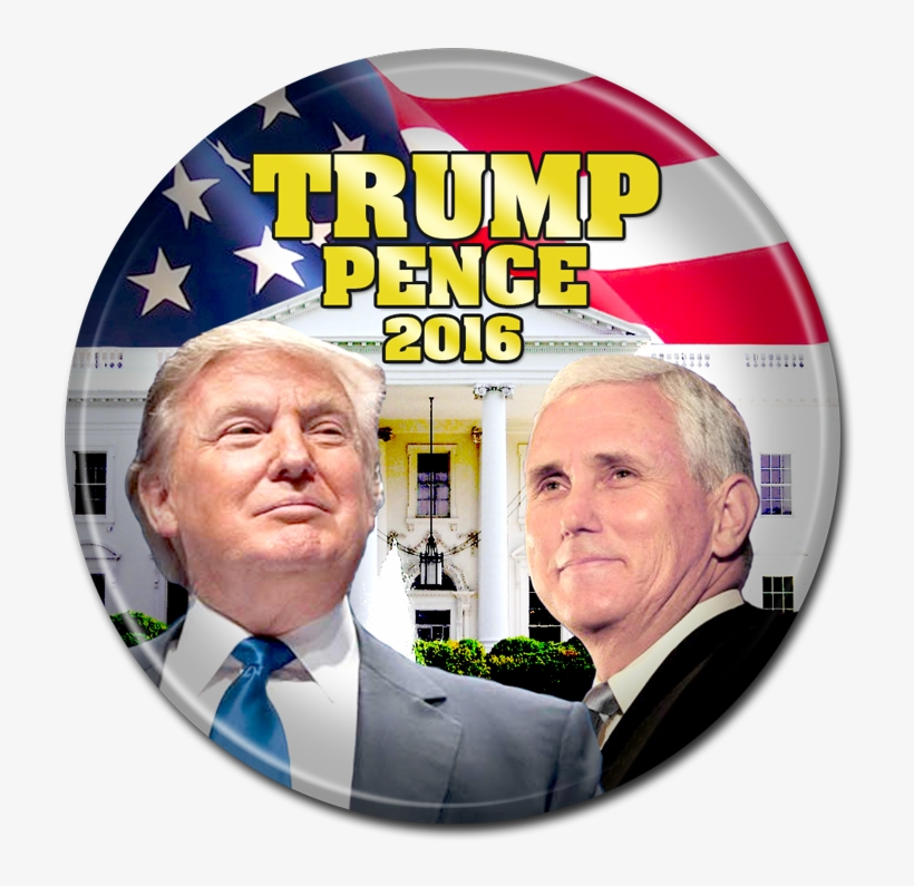 Trump Pence Button - Label, transparent png
