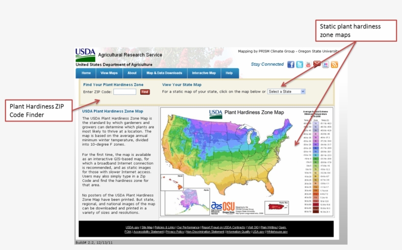 Usda Phzm Home Page - Hardiness Zone Map 2012, transparent png