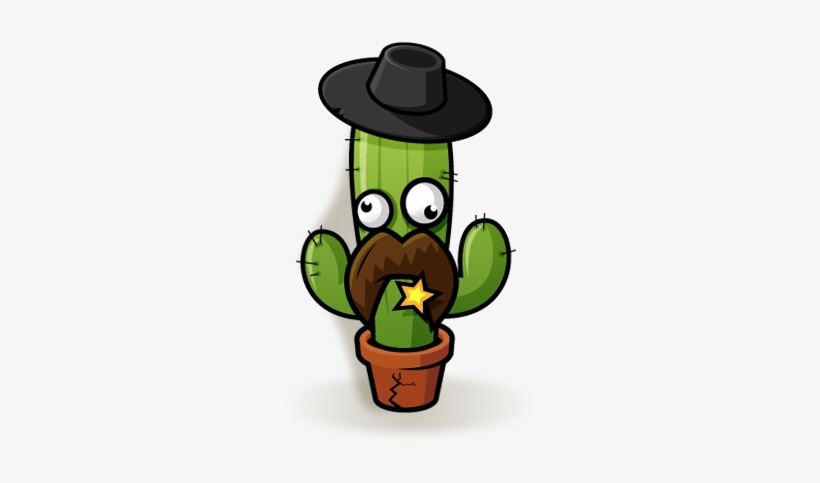 Fishing Cactus Character - Cactus, transparent png