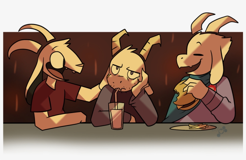My Two Personal Favorite Asriels Belong To @squatlord - Undertale Growth Spurt Au, transparent png