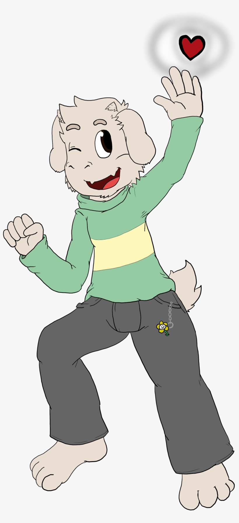 Asriel Dreemurr - Cartoon, transparent png