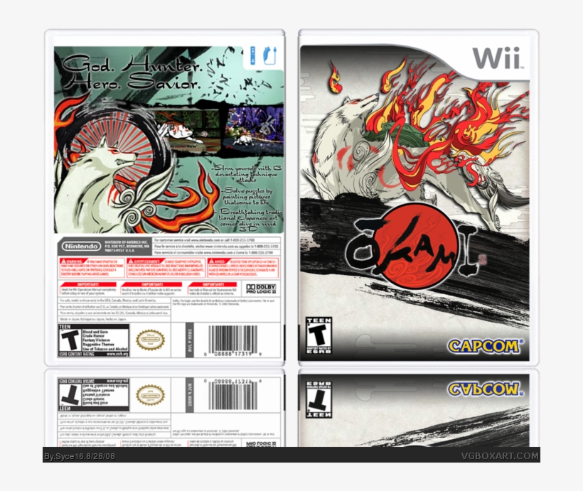 Okami Box Art Cover - Okami Wall Scroll - Amaterasu & Waka, transparent png