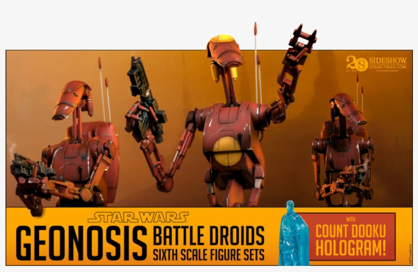Sideshow Geonosis Battle Droids - Vereador, transparent png