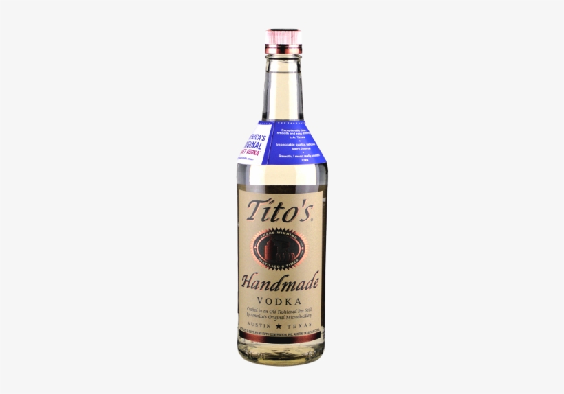 Spirits Titos Clipped Rev - Titos Vodka 1 L, transparent png