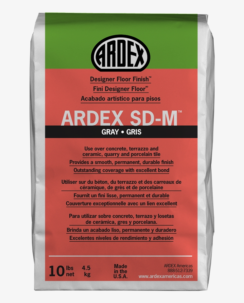 Ardex Sd-m - Ardex Feather Finish Gray 10 Lbs. Bag, transparent png