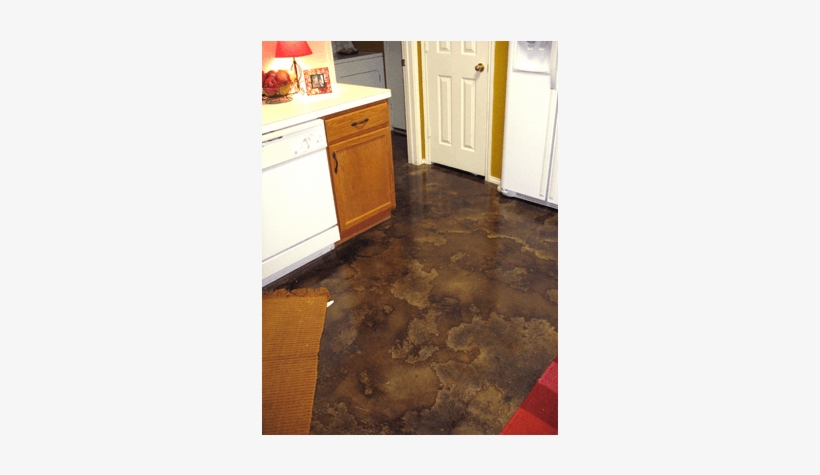 The Acid Stain And Glue Residue Created Some Unique - Floor, transparent png