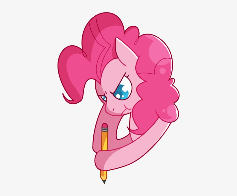Amazingmollusk, Earth Pony, Frustrated, Pencil, Pie - Cartoon, transparent png