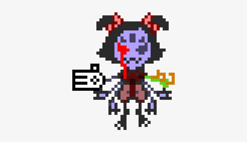 Muffet - Muffet Pixel Art, transparent png