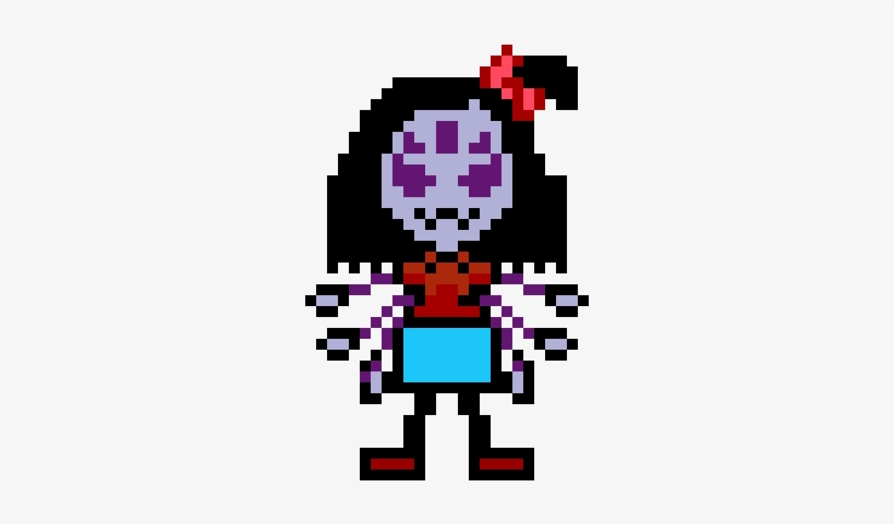 Muffet - Muffet Pixel Art, transparent png