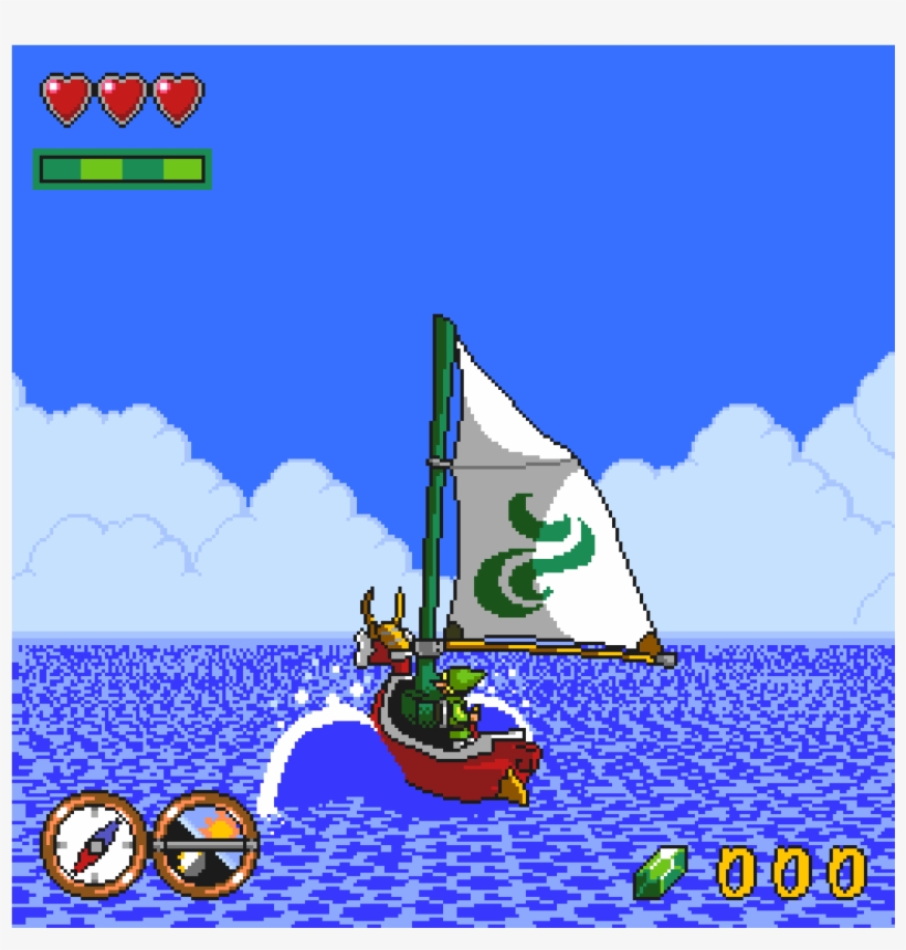 "this Is What I Think Wind Waker Would Look Like On - Link To The Past Water, transparent png
