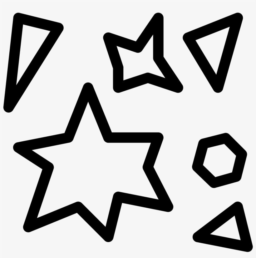 The Image Has A Variety Of Misshapen Objects Arranged - Particles Icon, transparent png