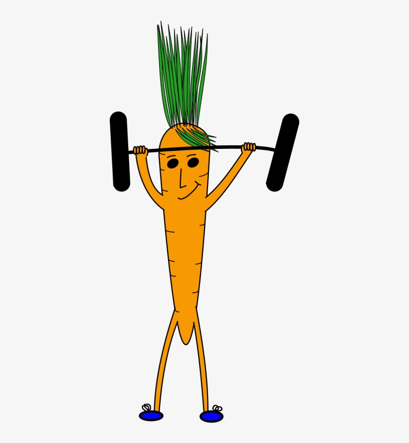 This Free Icons Png Design Of Weightlifting Carrot, transparent png