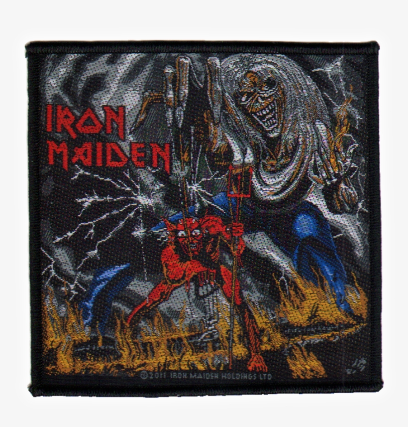 Iron Maiden Woven Patch The Number Of The Beast Woven - Iron Maiden The Number Of The Beast Patch, transparent png