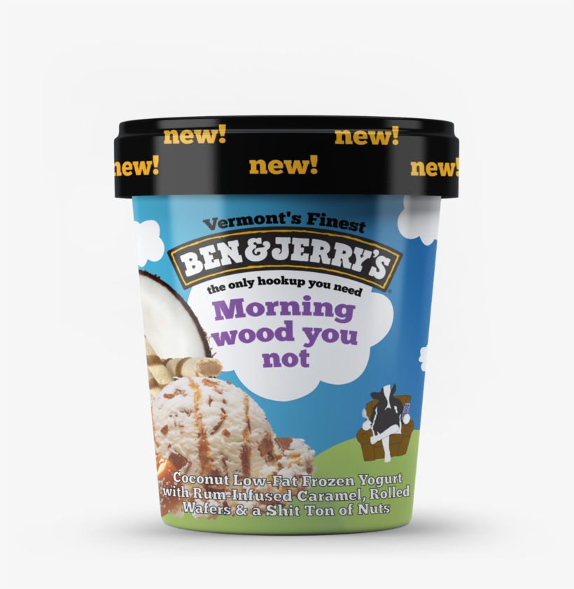 Pint Morning-wood - Ben & Jerry's Ice Cream, Pint, (pack Of 8), Variety, transparent png