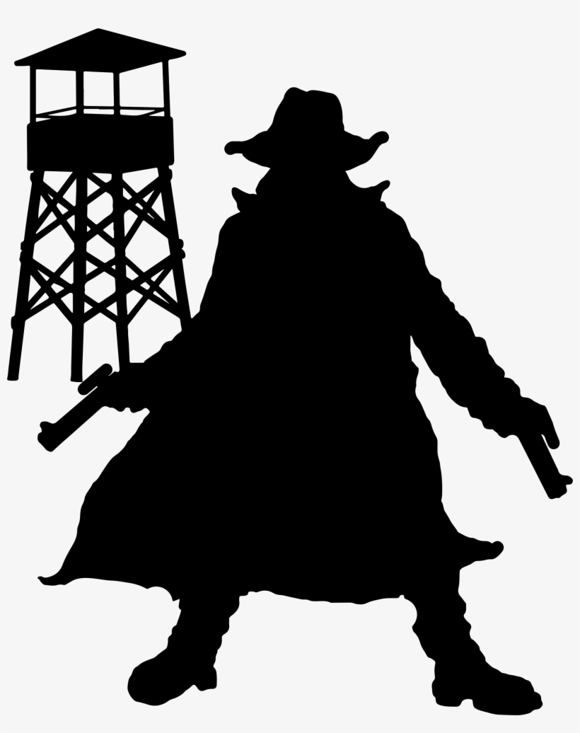 This Free Icons Png Design Of Gunslinger Silhouette, transparent png