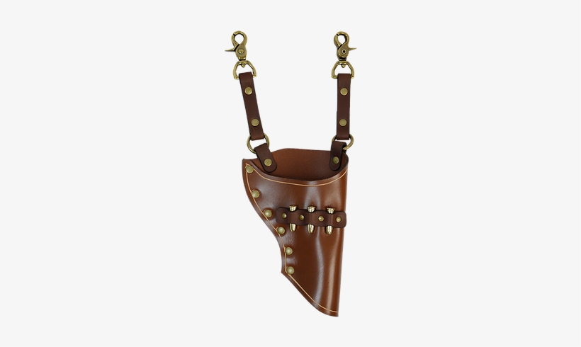 Western Leather Gunslinger Holster - Leather, transparent png