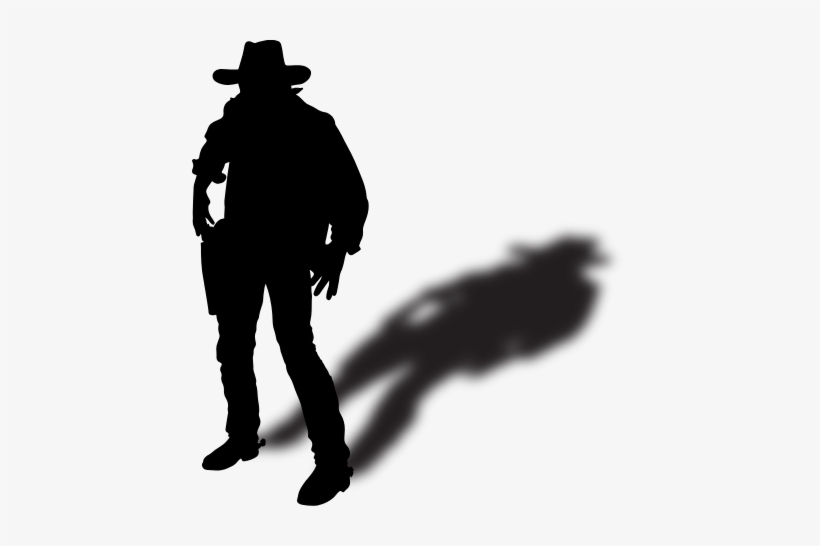 Gunslinger - Silhouette, transparent png