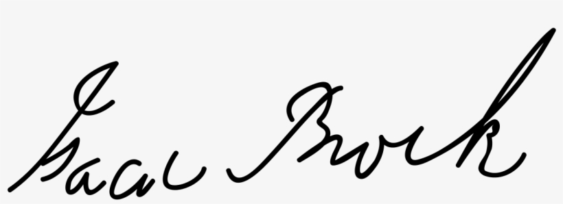 Isaac Brock Signature - Sir Isaac Brock Signature, transparent png