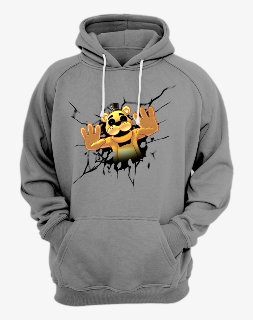 Golden Freddy Burst Hoodie, transparent png
