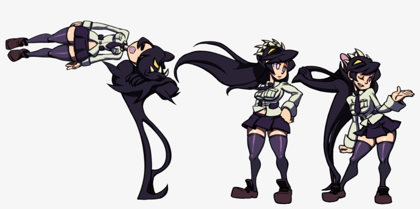 Filia Blown, Hair Blown, Sassy - Skullgirls Filia Victory Pose, transparent png