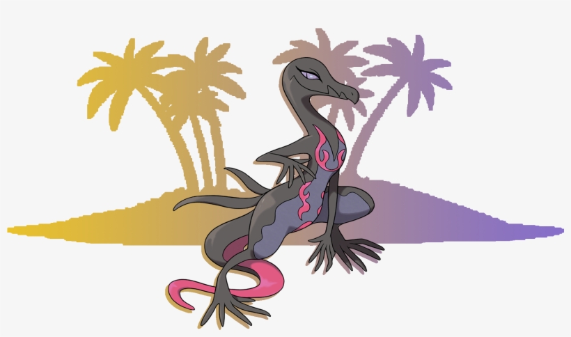 [ Img] - 05 - Salazzle - Pokémon Sun And Moon, transparent png