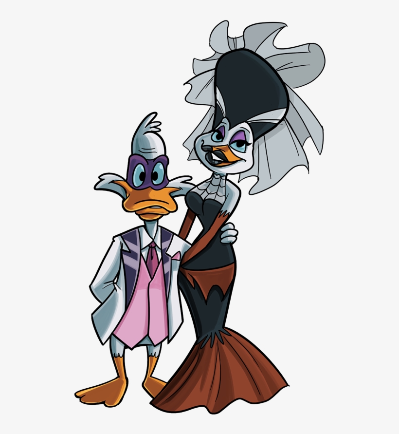 Darkwing And Morgana By Stevenraybrown - Darkwing Duck Morgana Kiss, transparent png