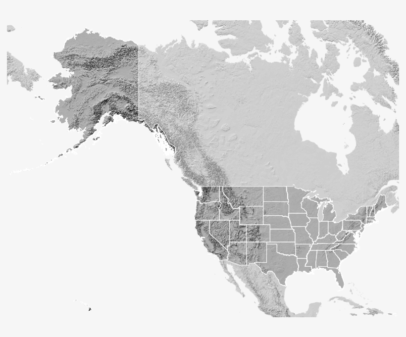 The Us With Alaska And Hawaii In Mercator A Bad Map - 50 Of Canada's Population, transparent png