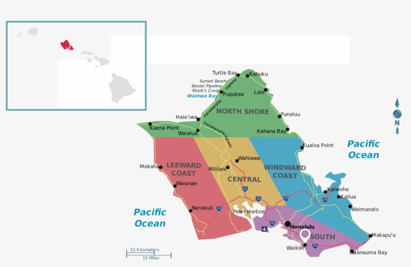2016 Island Of Oahu Sta S C's Per 2016 Us Census & - Hawaii, transparent png