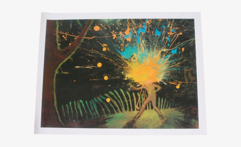 The Flaming Lips I Became Outerspace Lithograph M62225 - Flaming Lips Iphone Background, transparent png