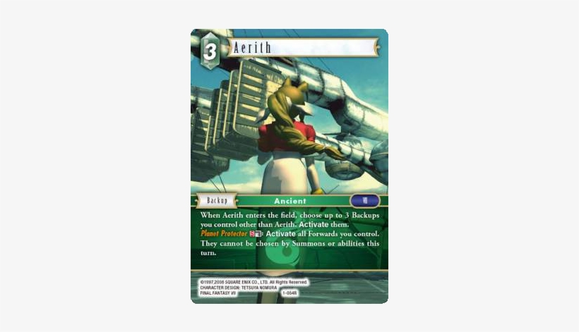 Aerith - Final Fantasy Trading Card Game English Cards, transparent png
