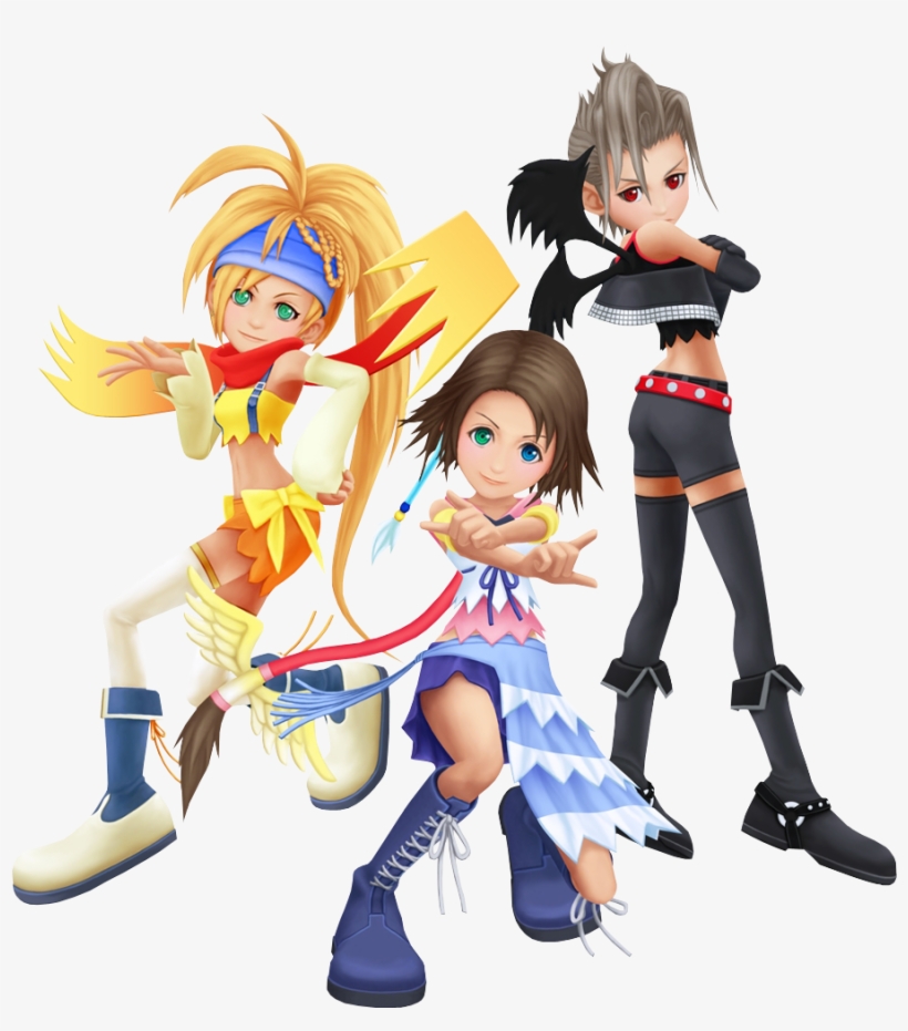 Yuna, Rikku, Paine - Kingdom Hearts 2 Personajes, transparent png