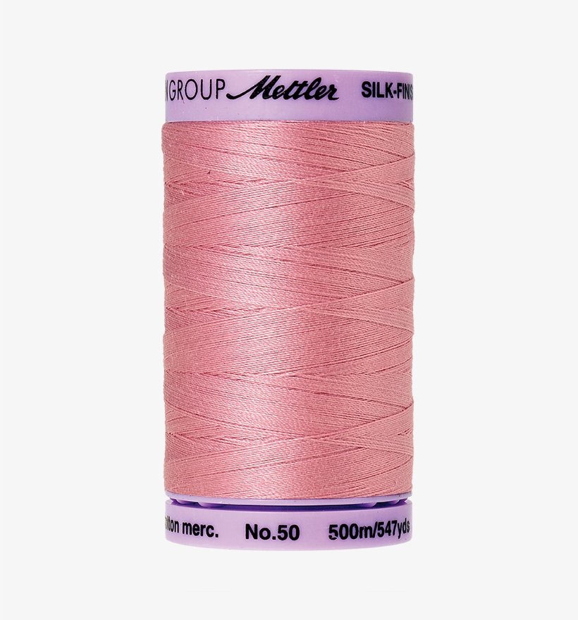 Rose Quartz 547 Yard Spool - Mettler Silk Finish Cotton Thread 50wt 547yd-lemon, transparent png