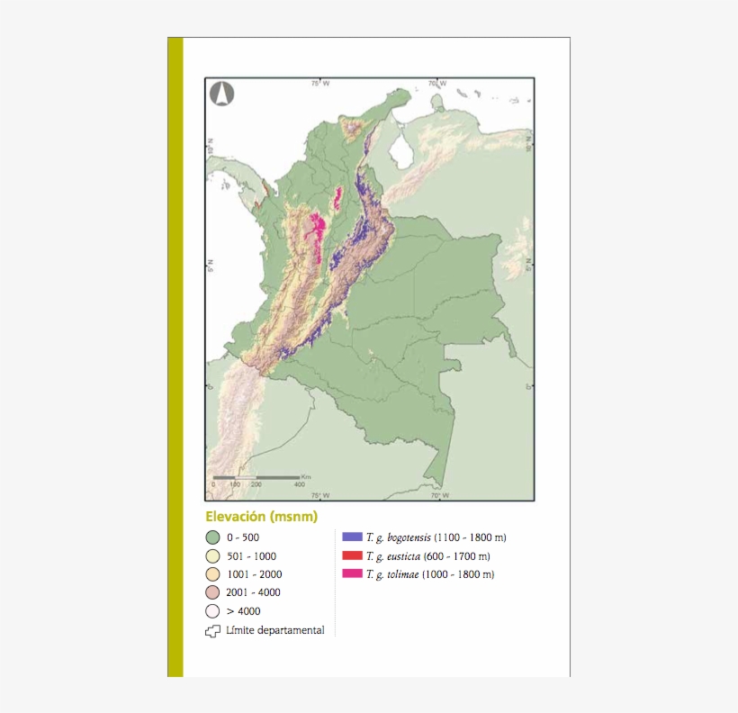 Tangara De Colombia - Mapa De Colombia, transparent png