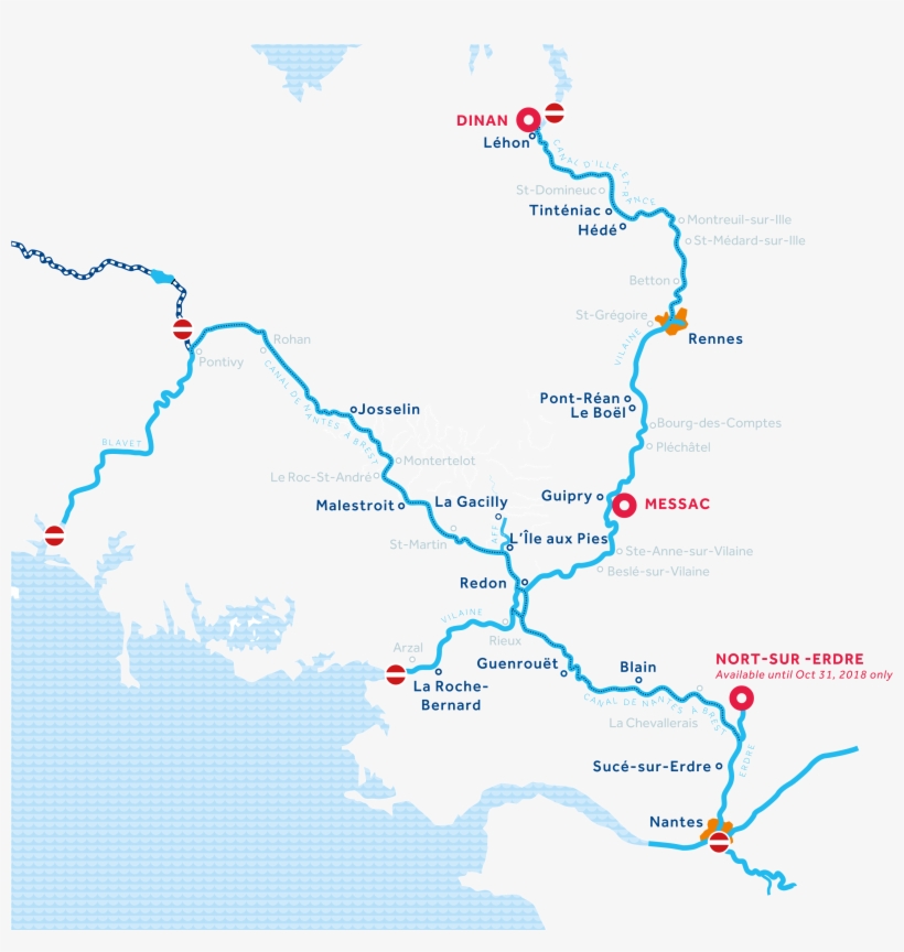 The Perfect Boating Region For Brittany Region Map - Map, transparent png