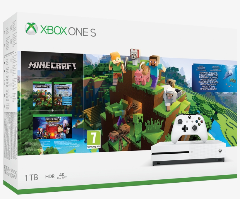 Xbox One S 1 Tb Minecraft Explorer& - Minecraft Super Plus Pack (xbox One), transparent png