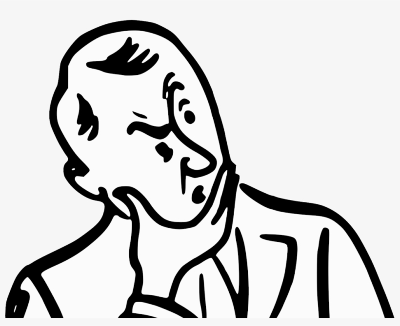 Comic Characters 2026313 - Man Thinking, transparent png