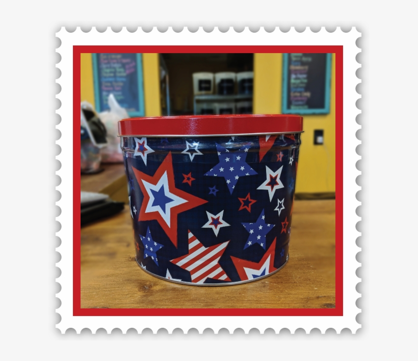 Stars & Stripes Tin 2 Gal - Postage Stamp, transparent png