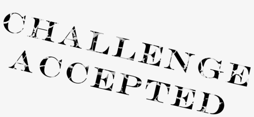 Teamazing Erlebnisbuilding Challenge Accepted - Calligraphy, transparent png