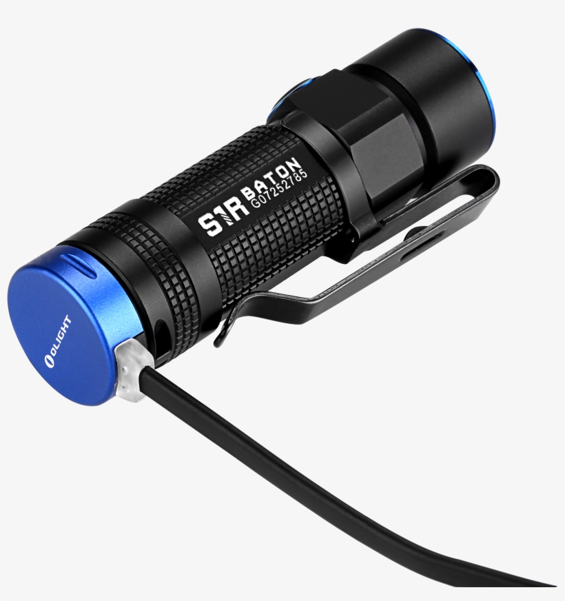 Olight S1r Baton 900 Lumen 1 X Rcr123 Cree Xm-l2 Led - Olight S1r Baton Rechargeable Led Torch, transparent png