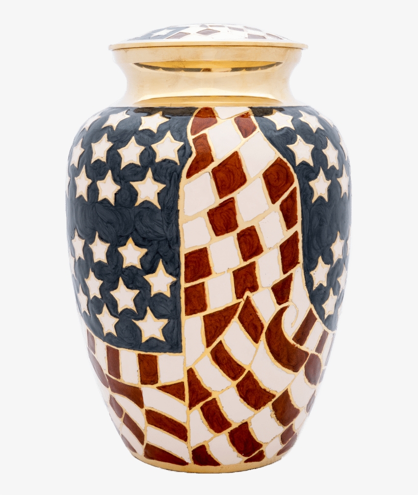 Old Glory Urn On White - Urn, transparent png
