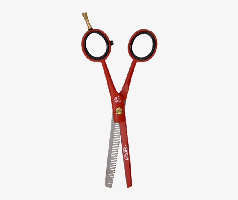 Tijera Lavec Entresacar Master Red - Scissors, transparent png